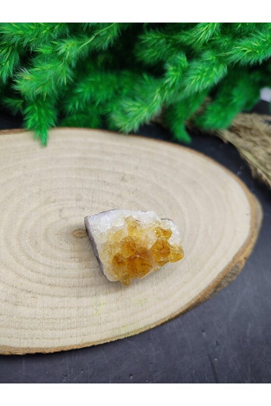 Ham Sitrin Kaya Dekoratif Doğal Taş (sertifikalı)