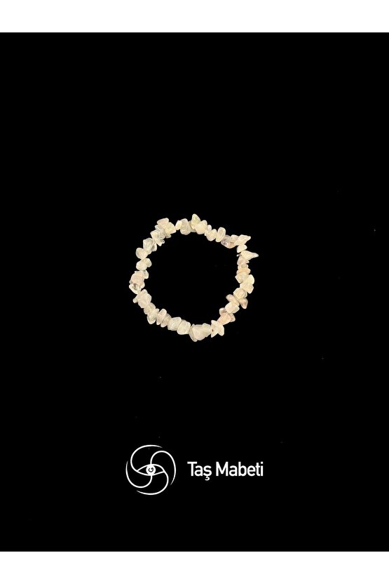 Pembe Kuvars Kırıktaş Misina Bileklik