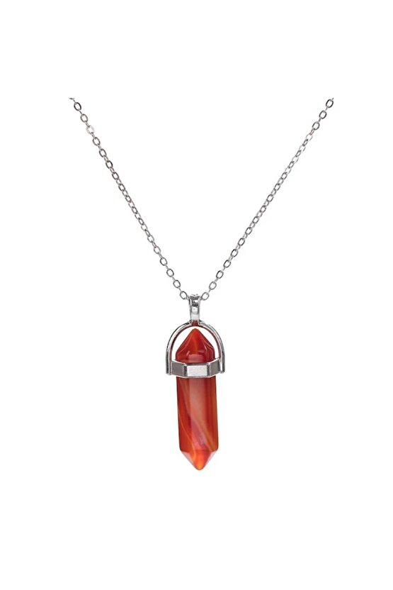 Akik Doğaltaş Çivi Kolye