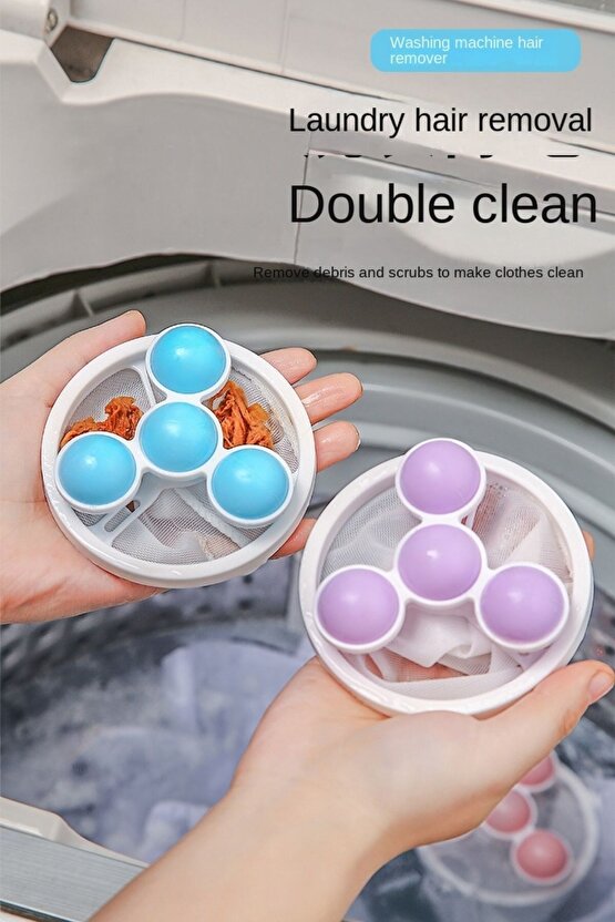 ® Çamaşır Makinesi İçin Toz ve Evcil Hayvan Tüyü Toplayıcı Yıkanabilir Tüy Temizleme Aparatı