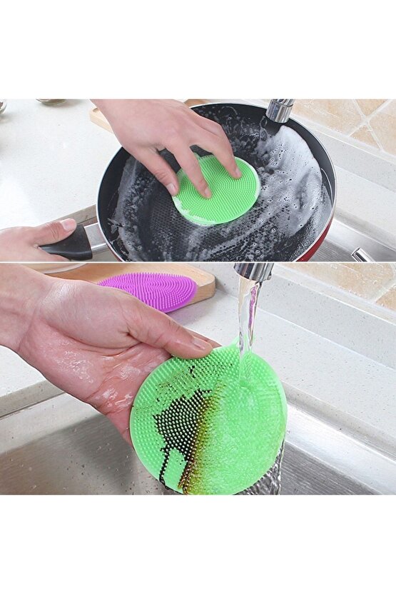 ® 2li Kir Tutmaz Tırtıklı Yüzey Bulaşık Yıkama Pedi