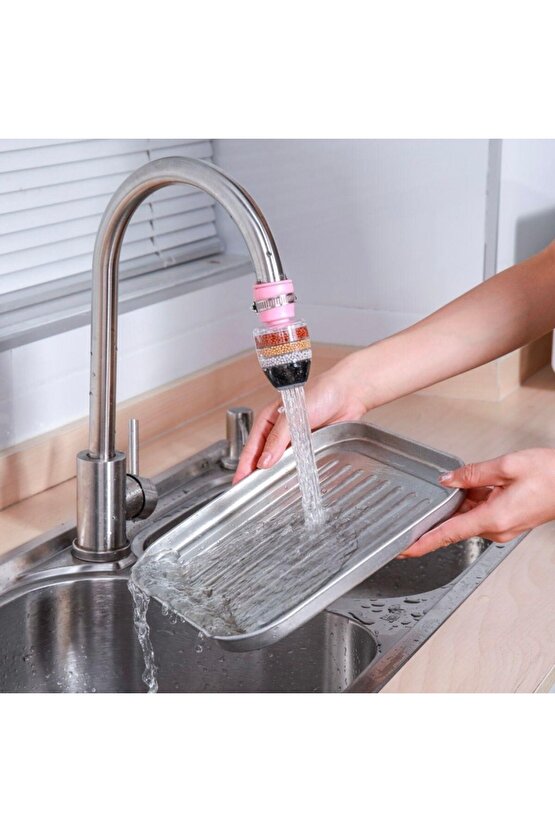 ® 6 Katmanlı Musluk Ucu Filtreli Su Tasarruflu Hijjenik Musluk Başlığı