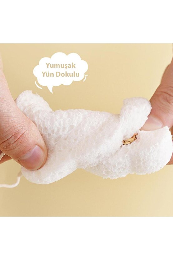 SN-26323 Bulaşık Yıkama Ovma Süngeri Sıkıştırılmış Organik Odun Hamuru