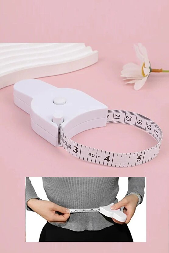 HR Vücut Ölçüm Cetveli Mezura Çok Amaçlı Bel Kalça Göğüs Bacak 150 Cm