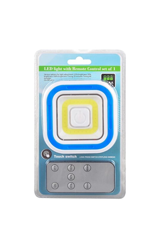 Powermaster Pm-6937 Cob Ledli Pilli Uzaktan Kumandalı Tekli Lamba