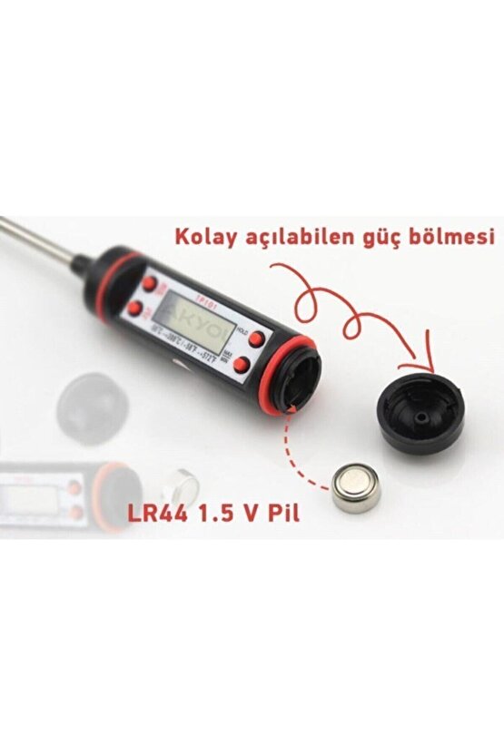 Tp-101 Sıvı Çubuk Termometre Gıda Yiyecek Içecek Sıcaklık Ölçer
