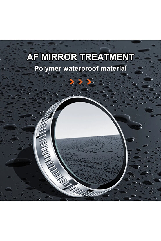 SEAMETAL 2 Adet Araba Dikiz Aynası 6CM Geniş Açı Dikiz Kör Nokta Aynası Vakumlu HD Konve...