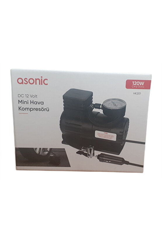 HK201 DC 12 VOLT MİNİ HAVA KOMPRESÖRÜ