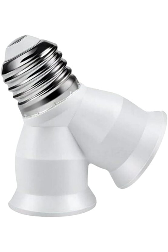 E27 Duy Çoğaltıcı, Tek Duydan Çift E27 Lamba Bağlantısı, Duy Çoklayıcı, Tek Duya İki Ampul Takma 12