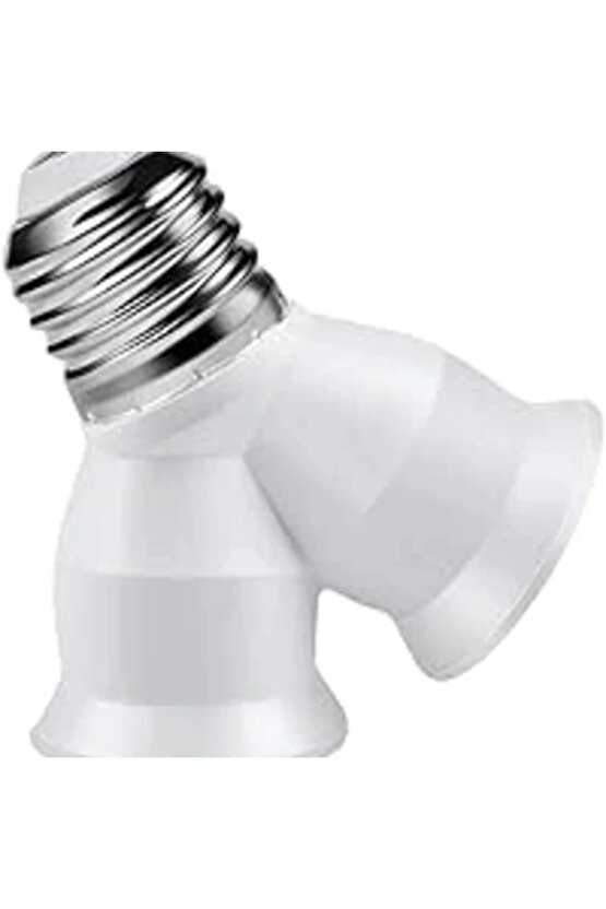 E27 Duy Çoğaltıcı (Tek Duydan Çift E27 Lamba Bağlantısı)