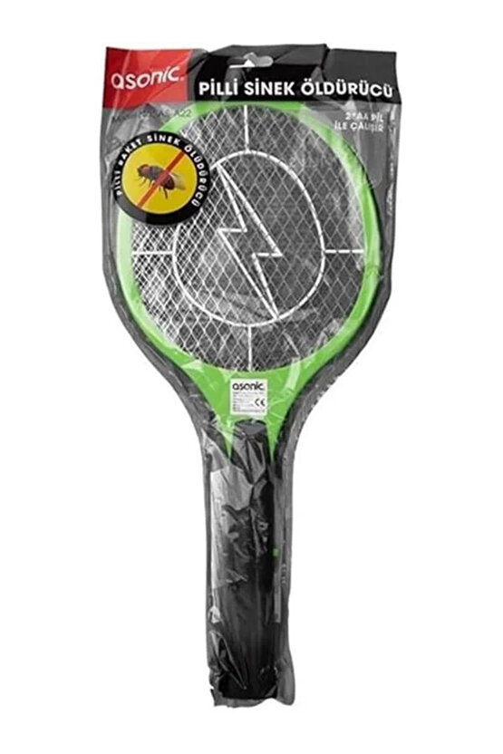 Pilli Sinek Raketi, Böcek, Haşere, Sinek Öldürücü Kovucu AS-A22 (Piller dahil değildir)