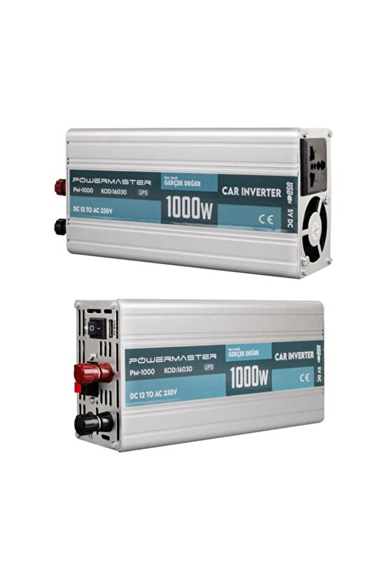 PM-1000 12 Volt 1000 Watt Lcd Şarjlı UPS İnvertör