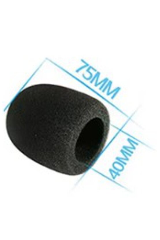 mat19 Condencer Mikrofon Süngeri - Kondenser Mikrofon Filtresi - Rüzgar Geçirmez 1 Adet