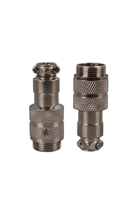 Mayk GX16-2 Pinli Metal Erkek Konnektör (M16 - 16mm)