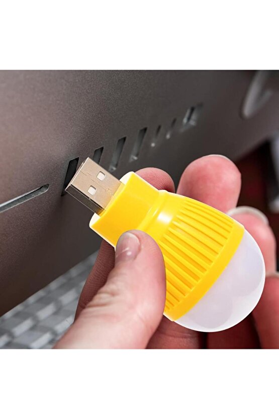 PM-34389 USB Beyaz Gece Lambası Mini Ampul Aydınlatma
