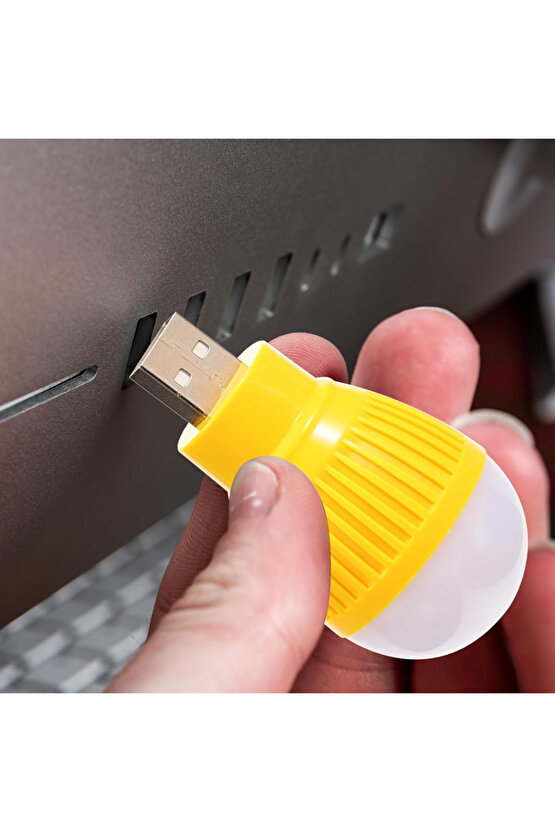 PM-34389 USB Beyaz Gece Lambası Mini Ampul Aydınlatma