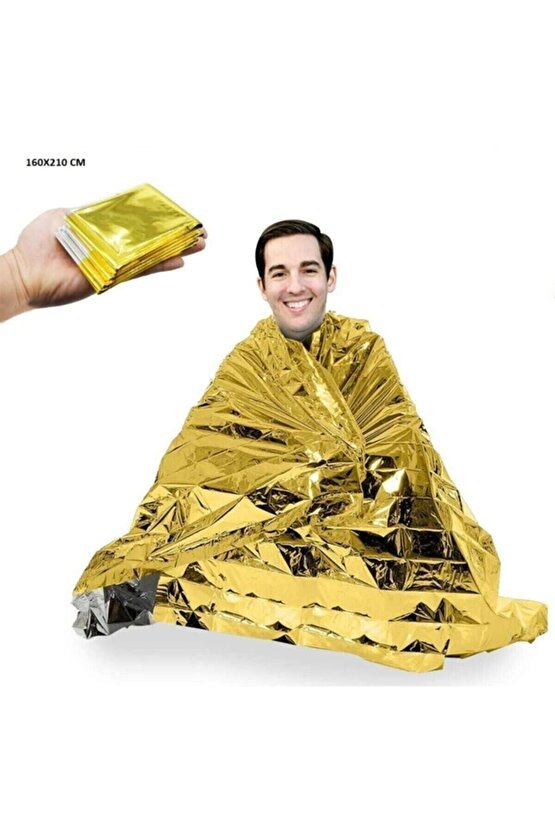 Acil Durum Ilk Yardım Battaniyesi Deprem Yanık Termal Battaniye Nem ve Soğuktan Koruma