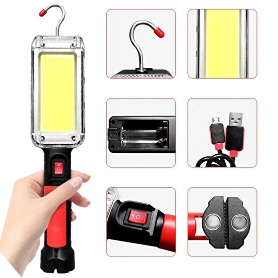 Zj-8859 20 Watt Cob Ledli Çalışma Lambası