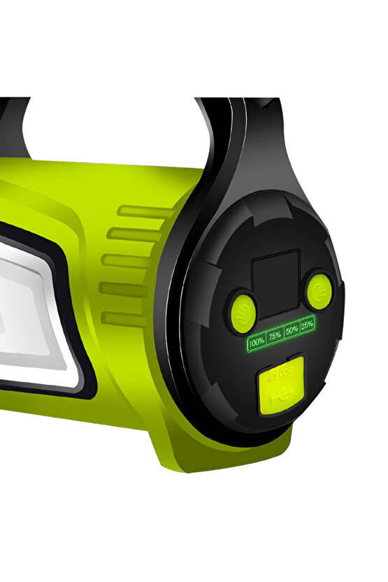 ShopZum JS-881B ŞARJLI LEDLİ UZUN MENZİLLİ KAMP TİPİ ÇOK FONKSİYONLU IŞILDAK FENER