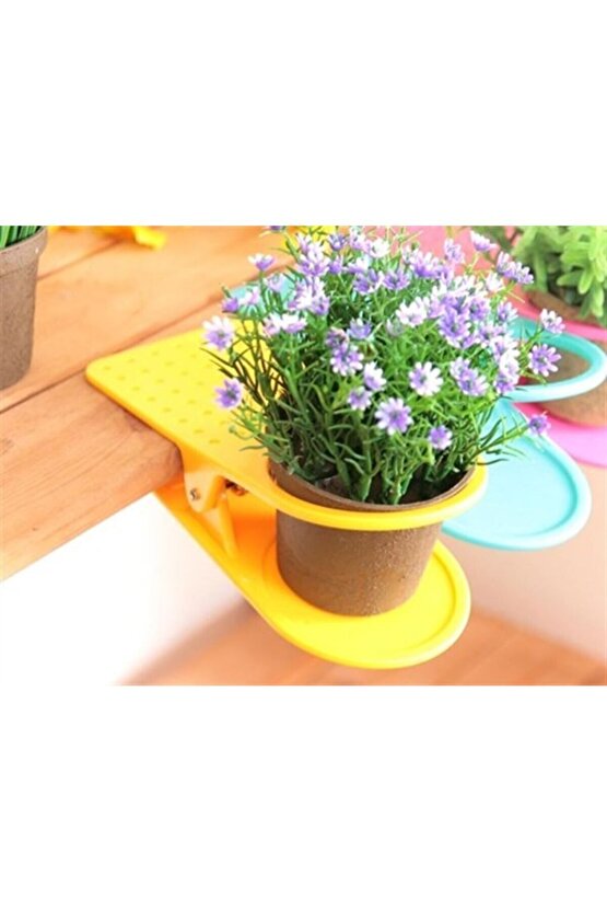 Buffer® Kıskaç Mandallı Masa Kenarı Bardak Tutucu Bardaklık Tutacağı