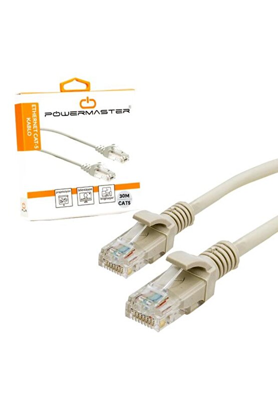 CAT5 30 METRE RJ45 PATCH NETWORK ETHERNET İNTERNET KABLOSU