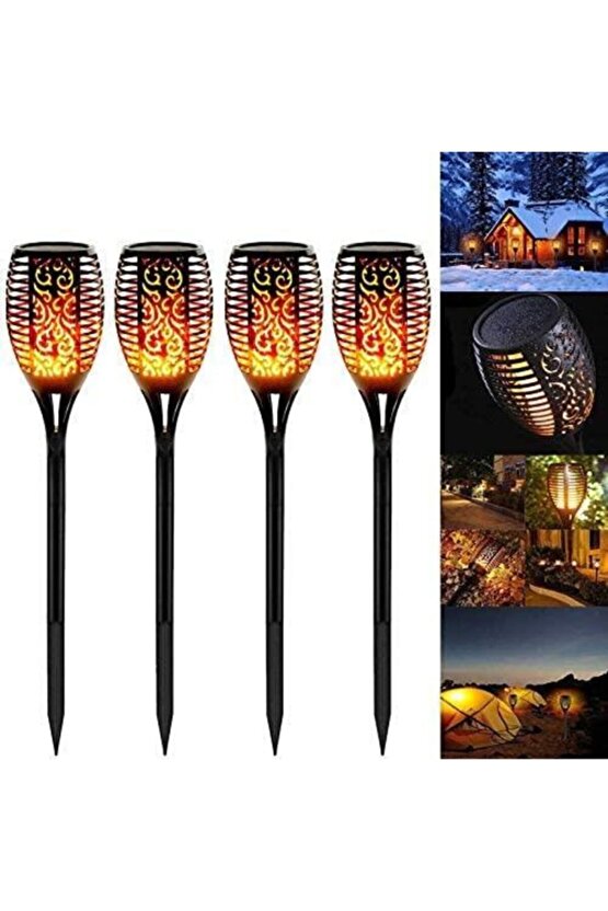 Alevli Solar Çim Bahçe Aydınlatma Ld-7002