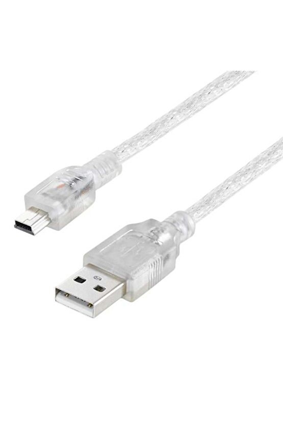 Powermaster Pm-11937 Usb 5 Pin Geniş 1.5 Metre Şeffaf V3 Uç Kablo (11937=8861)