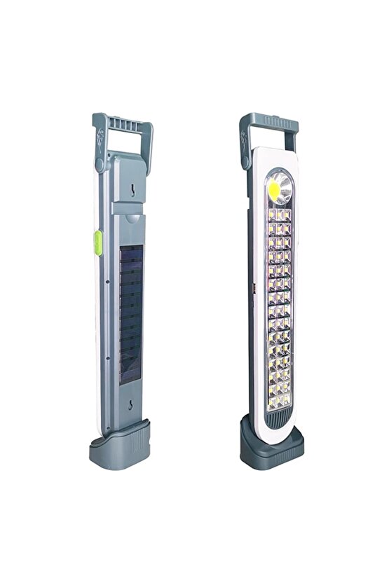 Hel-6855t 45 Ledli 45w Solarlı+şarjlı Işıldak