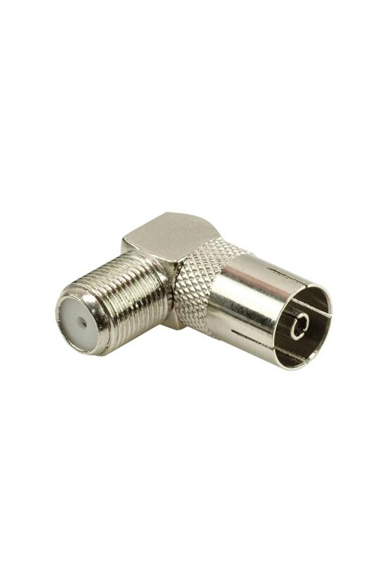 F Konnektör Dişi - 60 Ohm Dişi L Tip Çevirici