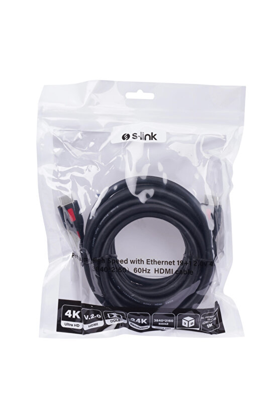 Sl-hdm4k105, 4k Uhd, Hdmı V2,0 Kablo. 5mt. 60hz.