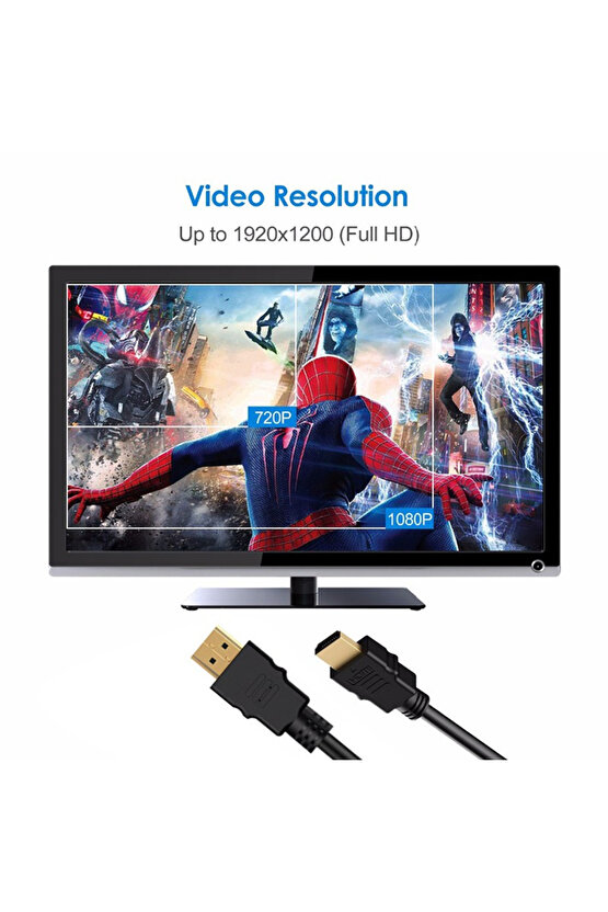 5 Metre HDMI Kablo Full HD , Uyumlu Yüksek Hızlı HDMI kablosu