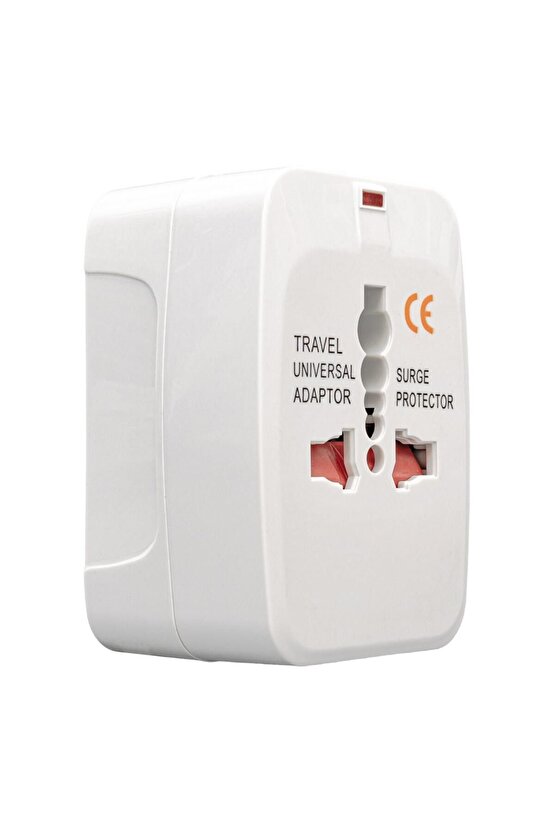 8ut1k0 Pm-2886 Universal Çoklu Priz Çevirici Seyahat Adaptör (125V-250V-6A-13A)