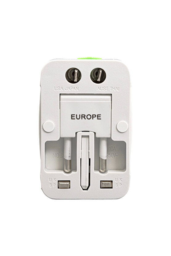 Pm-2886 Unıversal Çoklu Priz Çevirici Seyahat Adaptör 125v-250v-6a-13a