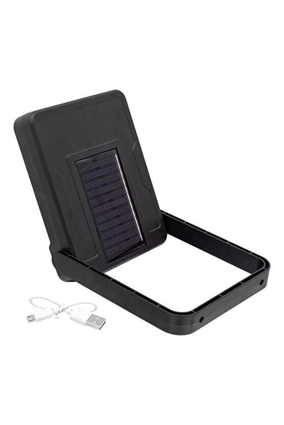 COB LEDLİ SOLAR PANELLİ ÇOK FONKSİYONLU LAMBA (4202)