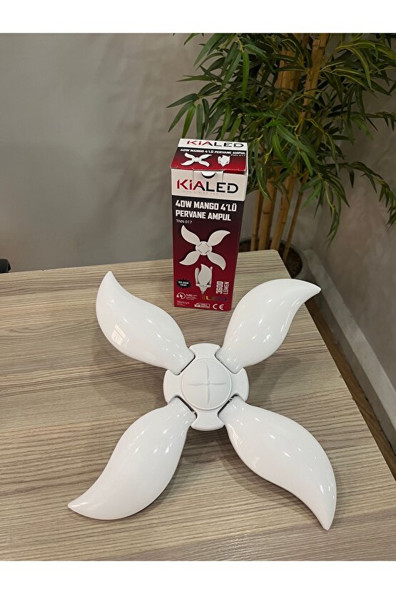 4 Kollu Katlanır Mango LED Pervane Ampul Yüksek Işık Verimi | Tasarruflu