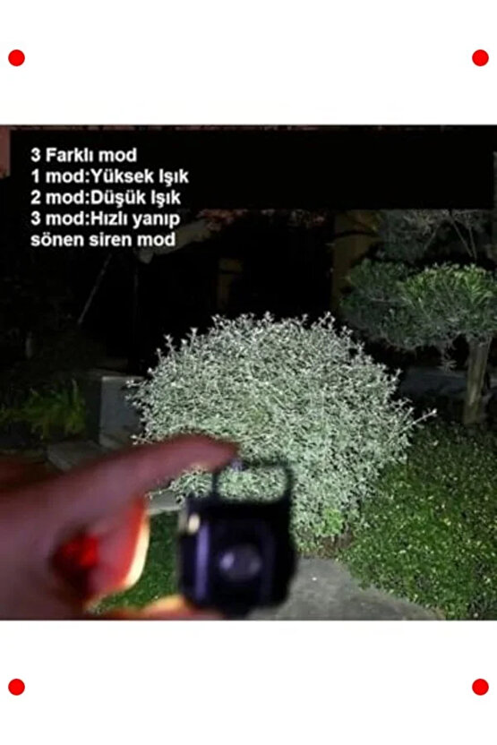 Çok Fonksiyonlu Şarj Edilebilir Mini LED Fener