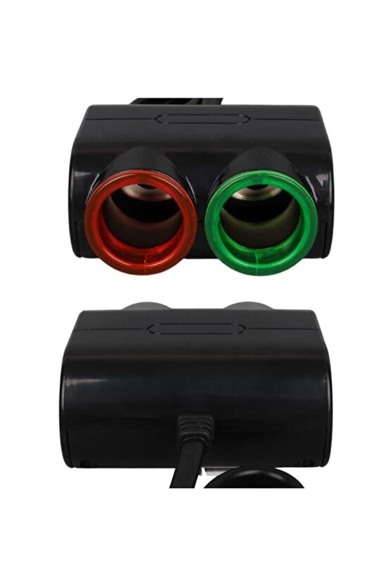 Olesson 1631 12-24v Tek Usb Girişli 120w 80cm Kablolu 2lı Araç Çakmak Çoklayıcı