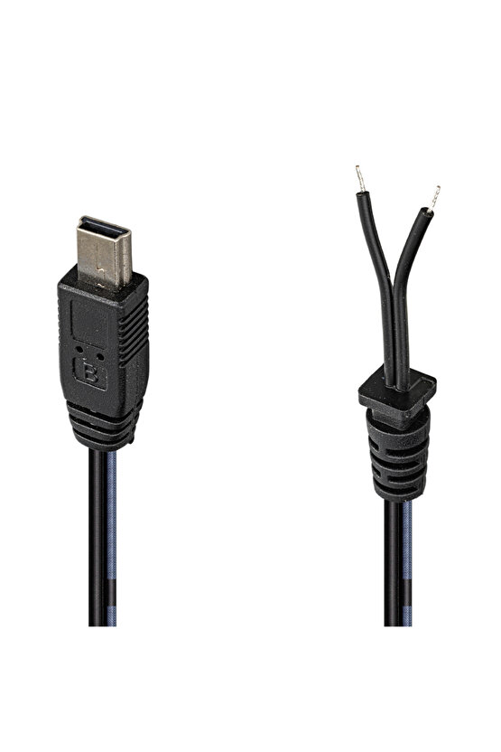 258147 Shopzum Yerli Üretim 1.2 Metre 180.10bs*2f Mini Usb Yedek Adaptör Kablosu Shopzum