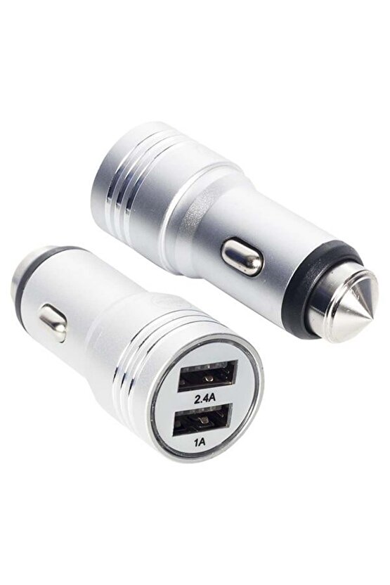 Powerway X-633 Çift Usbli 3.1 Amper Metal Çakmaklık Araç Şarj Cihazı