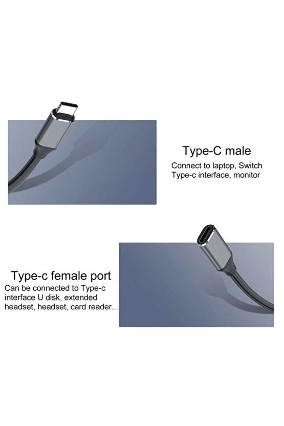 Type-C Erkek-Dişi 1.5Metre Kablo PM-24326