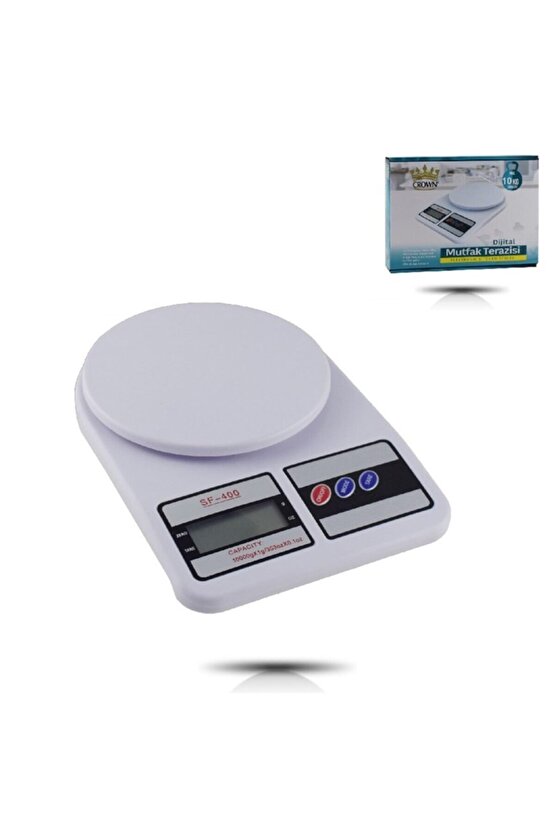 1 Yıl Dijital Mutfak Terazisi Crown Crw-7024 10 kg İthalatçı Garantili Yok