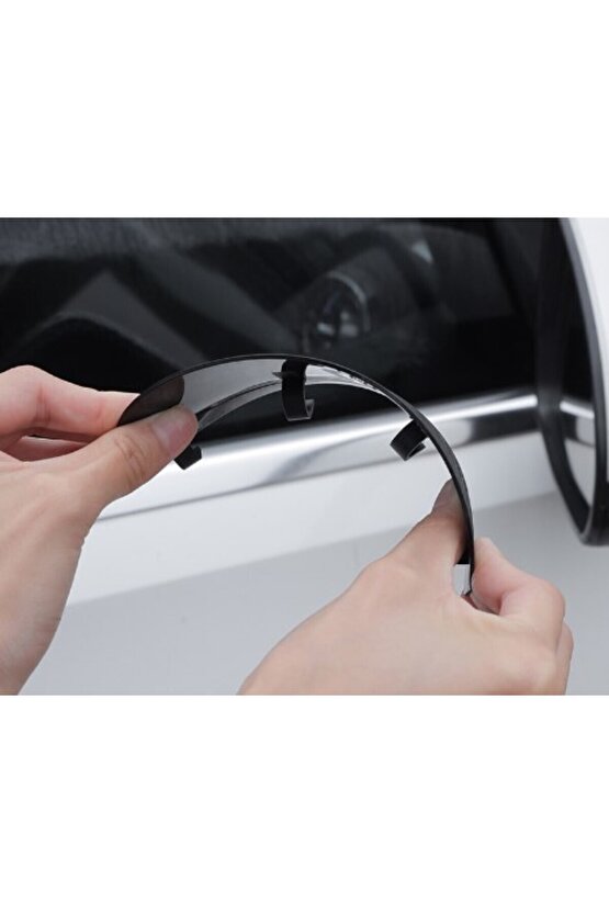 Aveo 2 Adet Araba Ayna Yağmur Koruyucu Siper Karbon Desenli