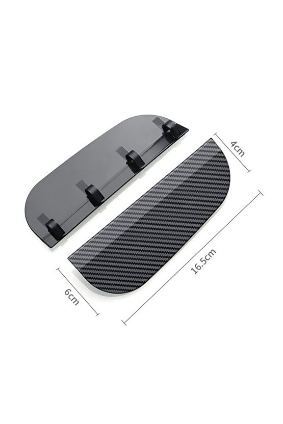 Aveo 2 Adet Araba Ayna Yağmur Koruyucu Siper Karbon Desenli