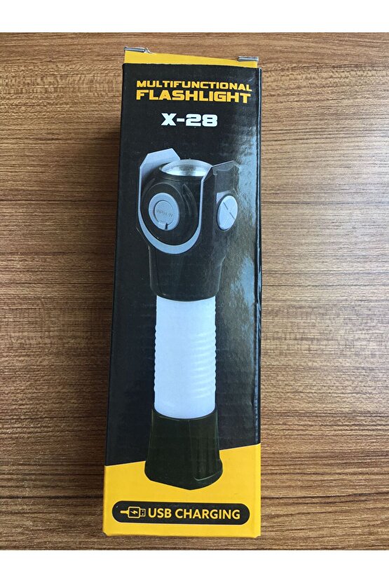 POWERMASTER X-28 ÇOK FONKSİYONLU USB ŞARJLI EL FENERİ
