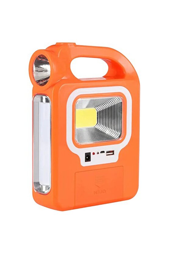 Cob Ledli Solar Şarjlı Güneş Enerjili Acil Durum Kamp Lambası Hb-6399