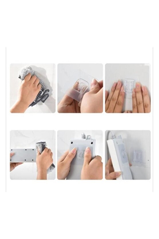 Geçmeli Klips Eşya Sabitleme Askısı 2 Set