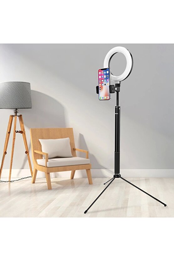 PHILIPSs DLK3621N93 2 IN 1 TRIPOD STANDLI YOUTUBE- TIKTOK VIDEO SELFIE STÜDYO MAKYAJ IŞIĞI (4887)