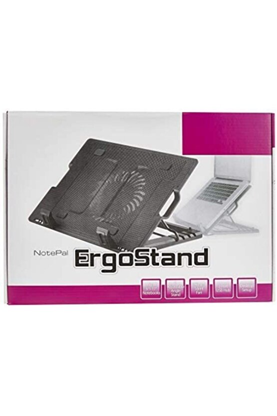 Ergostand Nb339 – M25 Laptop Notebook Işıklı Soğutucu Fan