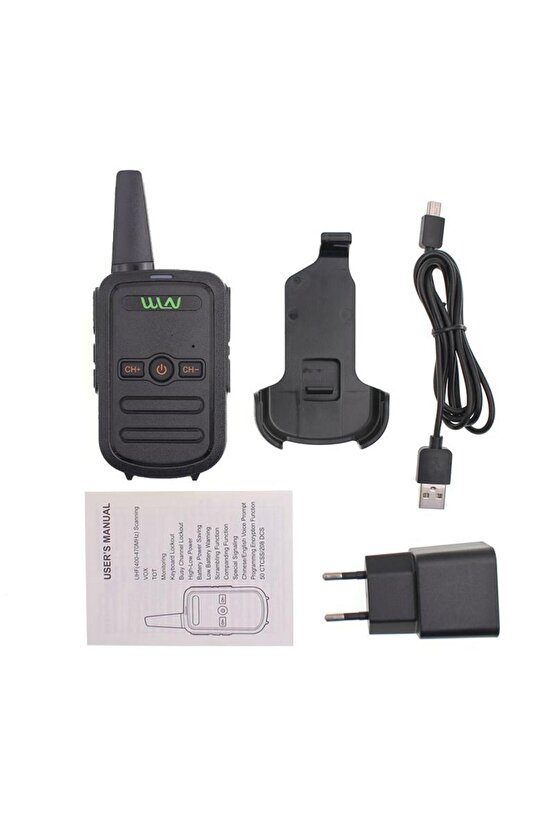WLN KD-C51 16 KANAL SİYAH KASA ŞARJ ALETİ DAHİL TEKLİ TELSİZ (3-5 KM) (4375)