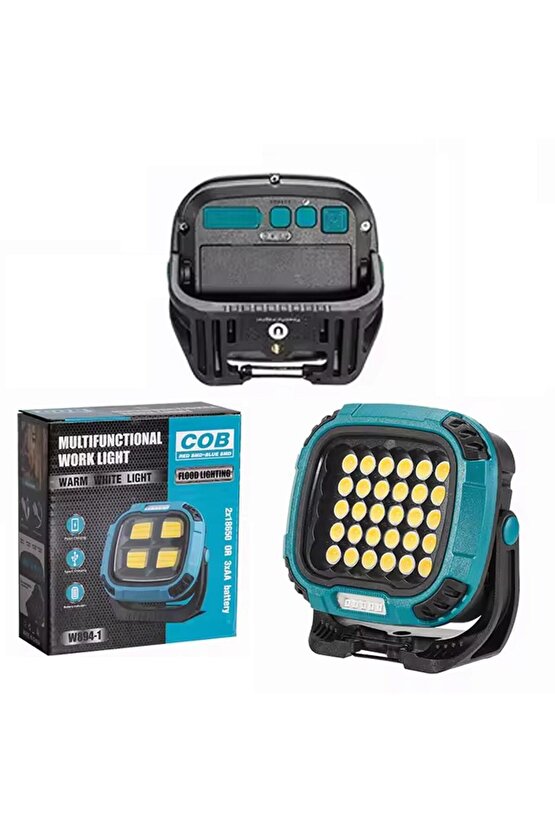 MX-W893 4000K - 7000K - Kırmızı 30 COB Ledli 30 Watt Çok Fonksiyonlu Çalışma Lambası (Po